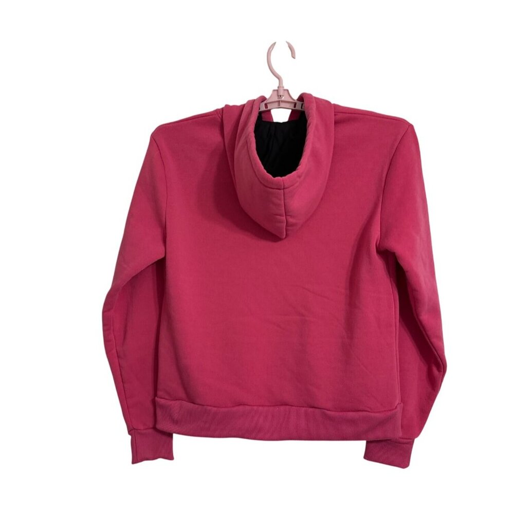 Nike Womens Pink Full-Zip Hoodie Sweatshirt XL Athletic Casual Athleisure - Picture 2 of 8